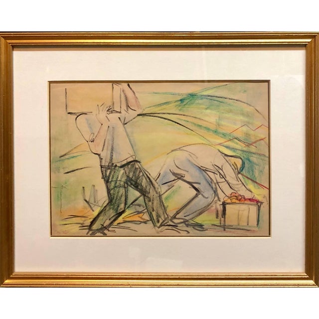 From The British mandate Pre State of Israel Palestine Period. Eliahu Sigad (Eliyahu Sigard), painter, born 1901,...