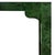 Worlds Away Matthew Izzo Home Evelyn Emerald Green Burl Wood Console Table For Sale - Image 4 of 7