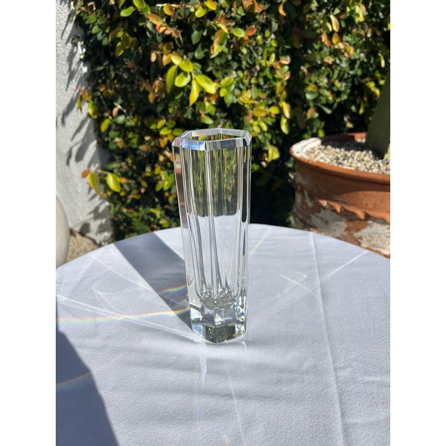 Vintage Kosta Boda Colonna Crystal Vase For Sale - Image 10 of 13