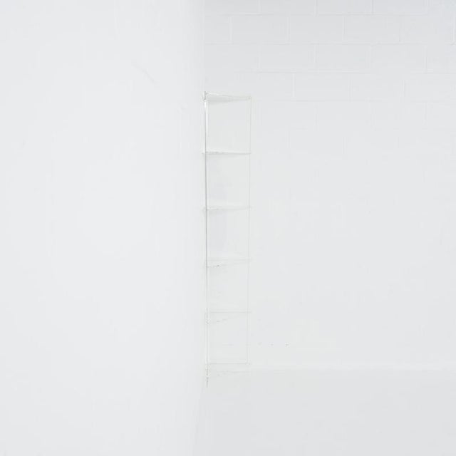 Acrylic Glass Corner Cabinet For Sale - Image 11 of 18