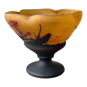 Antique Art Nouveau Daum Nancy Pedestal Vase