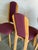 Pink Upholstered Beechwood Dining Chairs 4-Set Denmark Mid-Century Modern 1980s For Sale - Image 4 of 10