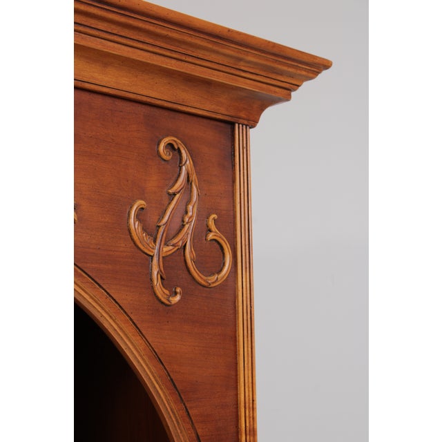 Pair of Lexington Irish Country Cherry Tall Bookcases For Sale - Image 14 of 18