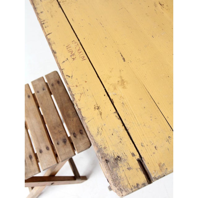 Vintage Van Stokkum Folding Table and Chairs Set For Sale - Image 6 of 12