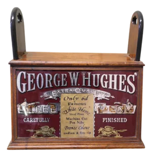 Victorian Advertising Stationers Cupboard, 1890