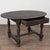 19th-century Swedish oval side table with single drawer crafted in oak with turned legs joined by a trestle base. The...