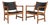 Model CH52 Lounge Chairs in Oak and Black Leather attributed to Hans J Wegner for Carl Hansen & Søn, 1970s, Set of 2 For Sale