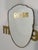 1960s Vintage Italian Wave Brass Wall Mirror 1960s For Sale - Image 5 of 7