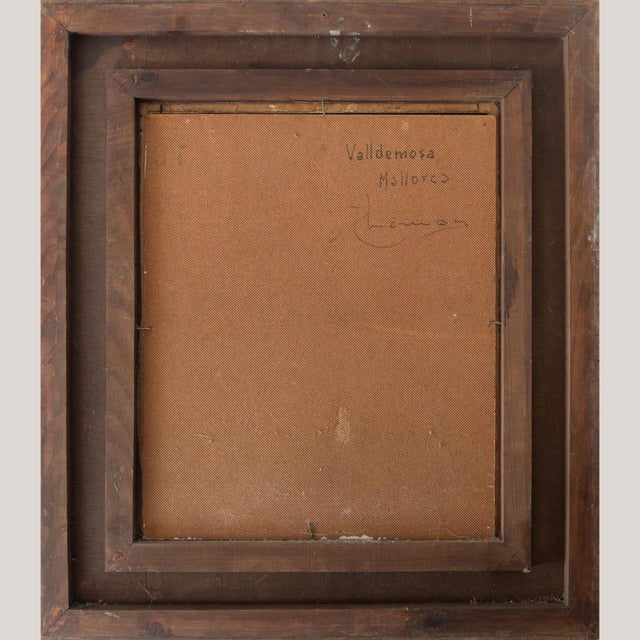 Positano and Valldemossa, Landscapes, 1990s, Oil on Canvas, Set of 2 For Sale - Image 6 of 14