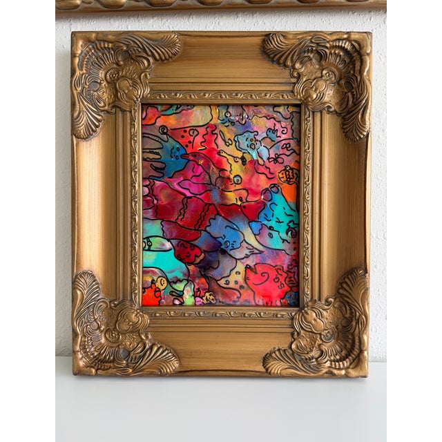 Original Abstract Painting Serg Graff "Hidden Friends" Surreal Fantasy Art, Coa For Sale - Image 10 of 10