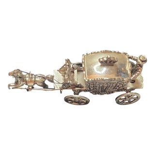 Miniature Horse Carriage, Silver, 1949 H. Hooykaas, Schoonhoven, Netherlands For Sale
