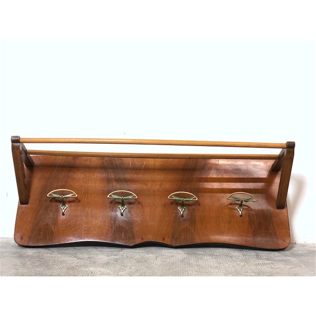 Mid-Century Coat Hanger, Italy, 1950s For Sale - Image 4 of 15