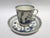 Baroque Mid-19th Century Porcelain Cup with Dish in White and Blue, Vienna For Sale - Image 3 of 18