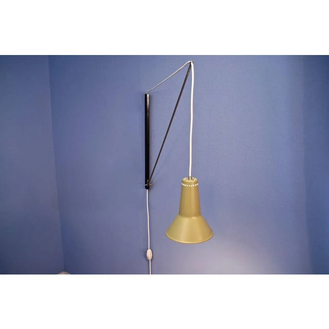 Dutch Counterbalance Arc Wall Lamp by Willem Hagoort for Hagoort Lighting, 1950s, in Flawless conditions. Designed 1950 to...