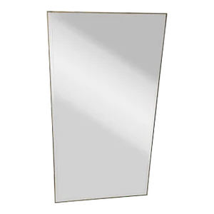 1960s La Barge Polished Brass Frame Glass Beveled Mirror