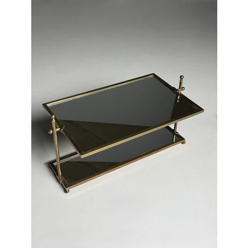 French Make-Up Mirror in Brass For Sale - Image 10 of 12