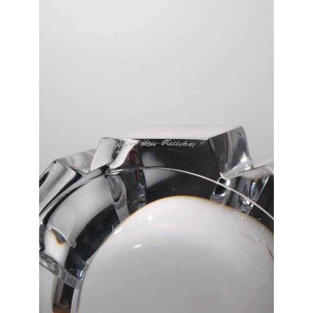 Mid-Century Modern Corona Bowl in Lead Crystal by Lars Hellsten for Orrefors, Sweden, 1970 For Sale - Image 3 of 6