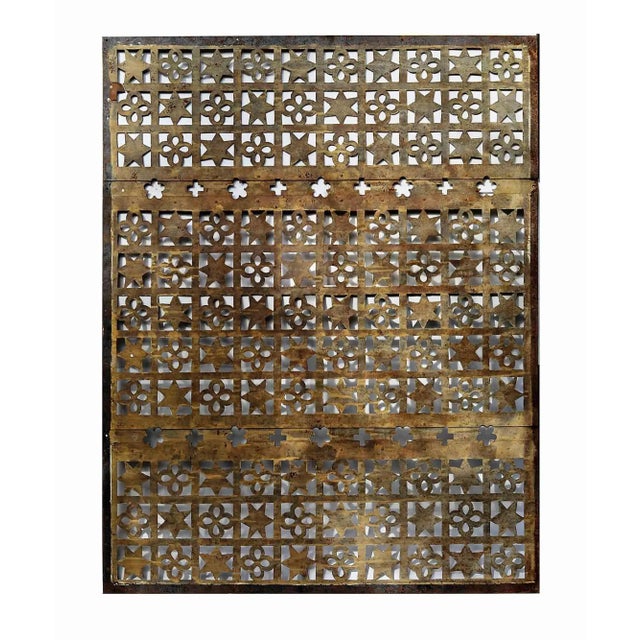 Antique Moorish Deco Style Steel Grille For Sale - Image 9 of 10