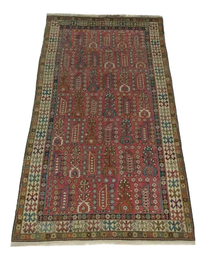 Ca.1900 Antique Caucasian Khilla Rug 8'7''x4'4''