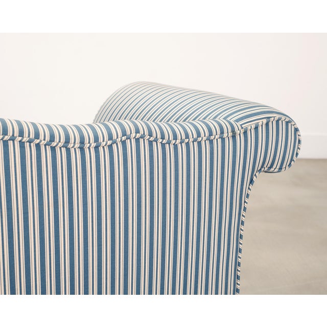 Georgian Chippendale Style Mahogany Upholstered Window Bench For Sale - Image 15 of 18