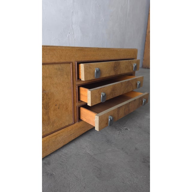 Wood Large Scale Vintage Burl Double Sided Coffee Table For Sale - Image 7 of 7