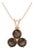Smoky Quartz Pendant Necklace | Natural Gemstone Trio Pendant | Minimalist Statement Necklace For Sale