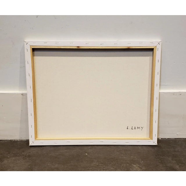 2010s Contemporary Painting of Desert Ruins at Night by Artist Lionel Lamy For Sale - Image 5 of 6