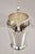 Vintage Academy Art Deco Silver Plated Copper Water Pitcher. Circa Mid 20th Century. Measurements: 9" H x 9" W x 5.5" D.