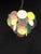 Vintage Alabaster Murano Glass Disc Chandelier, Italy, 1981 For Sale - Image 3 of 11