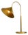 Large Mid-Century Modern Brass Table Lamp with Conical Shade, 1960s For Sale