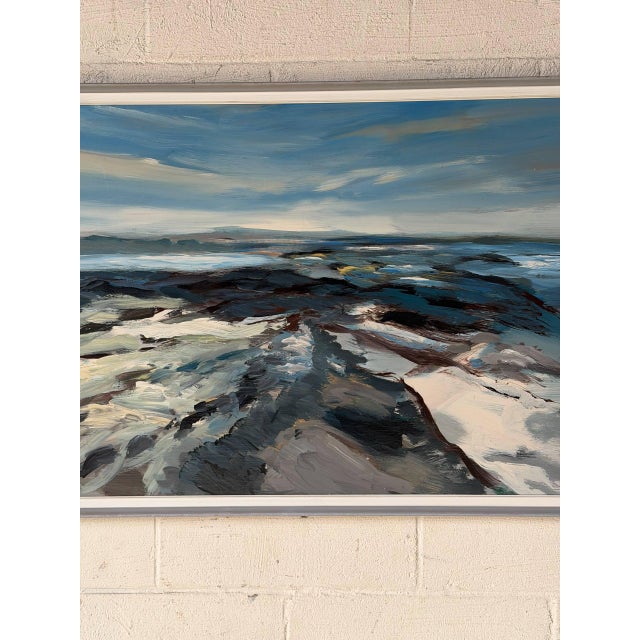 Kay Andersen Coastal Landscape Painting Vintage 1972 For Sale - Image 9 of 9