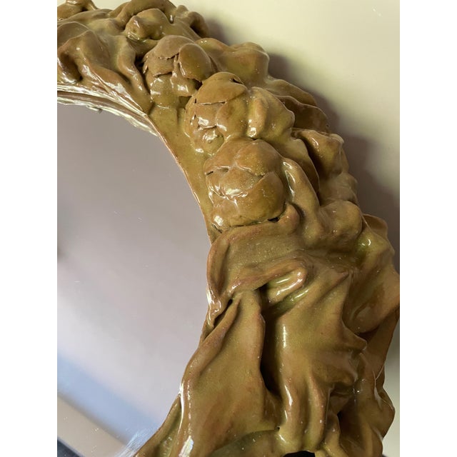 Ceramic Mirror with Artichokes, 2010s For Sale - Image 3 of 9