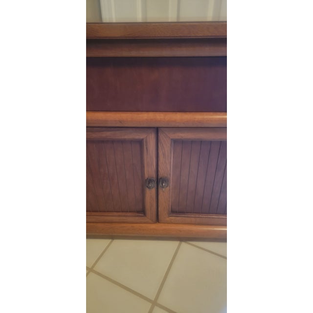 Mid 20th Century Vintage Thomasville Stroupe Collection Faux Bamboo Nightstand For Sale - Image 5 of 18