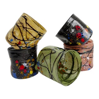 Murano Goto Style Tumblers - Set of Five For Sale