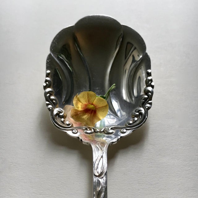 American Silver Sp Co. Silver Berry Spoon Circa 1900 For Sale - Image 11 of 17