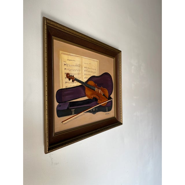 For your consideration we are presenting for sale this fantastic Vintage impressionist abstract still life oil painting...