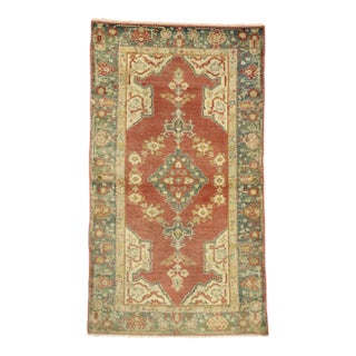 Vintage Turkish Oushak Rug - 03'06 X 06'02 For Sale