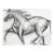 Horse Running, Drawing, Pencil on Paper 24 X 18 Inches For Sale