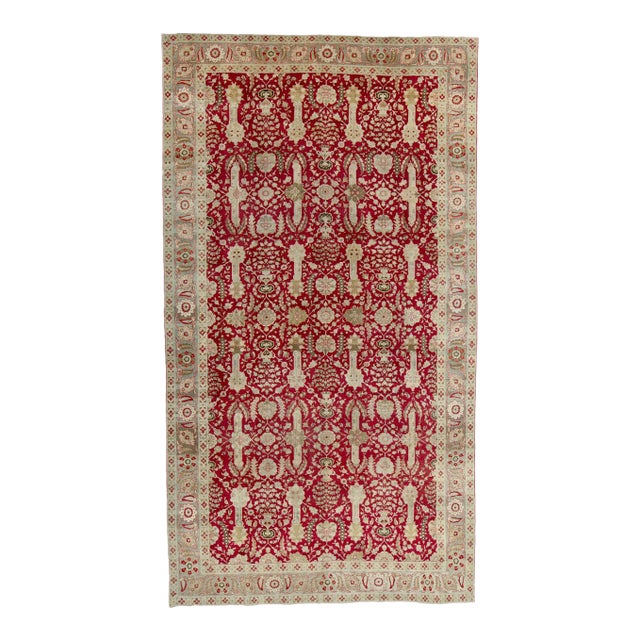 Galerie Shabab Collection Early 20th Century Persian Tabriz Gallery Carpet For Sale