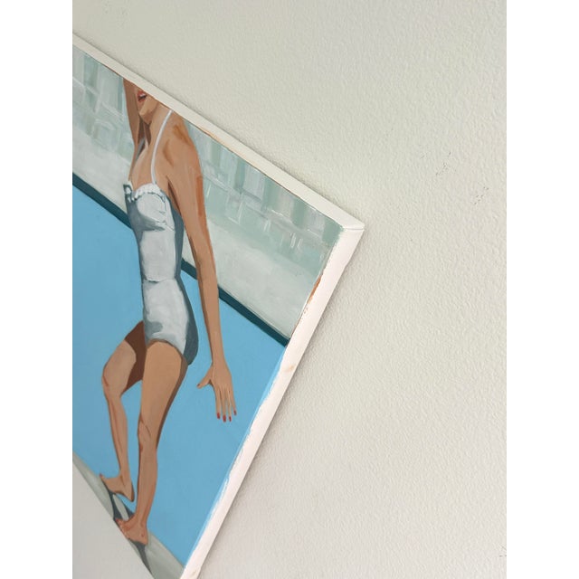 "Synchronize With a Smile" Original Modern Oil Painting, by Jennifer Hohlfelder For Sale In Denver - Image 6 of 10