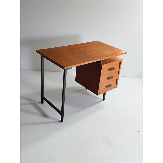 Iconic pierre paulin desk, model cm172, produced in the 1960s by thonet an emblematic piece of french modernist design,...