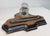 Share Antique 19th Century Handmade European Wood Glass Inkwell Pen Holder Stand For Sale In New York - Image 6 of 12