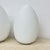 Vintage Egg-Shaped Opaline Glass Table Lamps, 1970s, Set of 2, in Good conditions. Designed 1970 to 1979 European Plug (up...