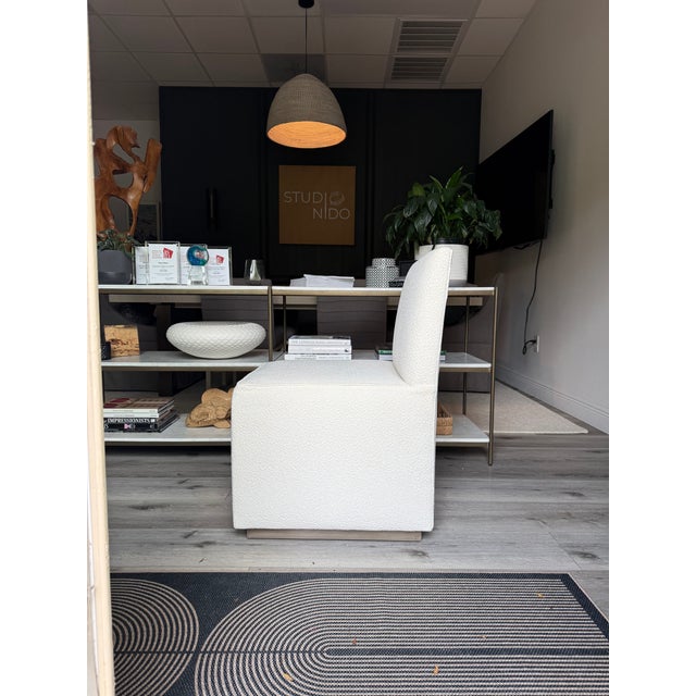 Bespoke Modern Armless Dining Chairs For Sale - Image 4 of 6