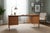 Mid-Century Modern 1960s Danish Modern Teak Floating-Top Desk With Pedestal Base and Drawers For Sale - Image 3 of 13