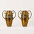 Metal Art Nouveau Brass Floral Vases, France, 1930, Set of 2 For Sale - Image 7 of 8