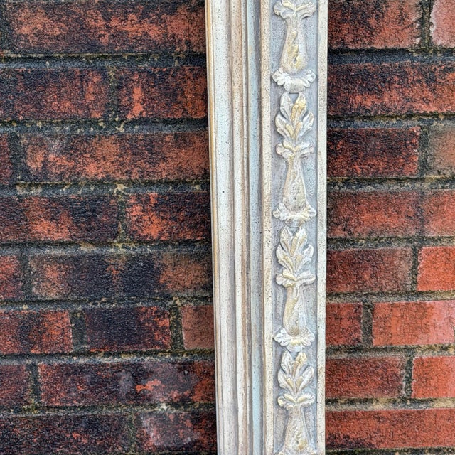 Mid-Century Gustavian Style Newly Painted Overmantel Mirror, in the Style of Maitland-Smith For Sale - Image 9 of 12