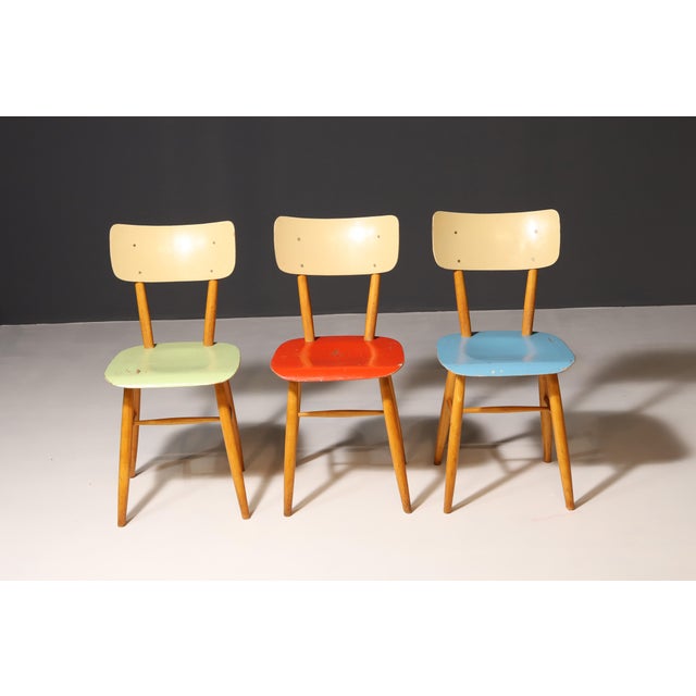 Mid-Century Modern Mid-Century Color Dining Chair from Ton, Former Czechoslovakia, 1960s For Sale - Image 3 of 18