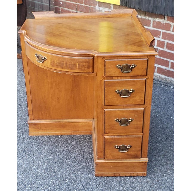 Tell City Furniture Young Republic Group Solid Rock Maple Corner Desk