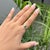 Modern VRJewels 14k Gold Three-Stone Natural Emerald Pear Diamond Ring Size 5 For Sale - Image 3 of 18